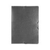 Carpeta proyectos liderpapel folio lomo 90mm carton gofrado gris