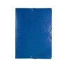 Carpeta proyectos liderpapel folio lomo 90mm carton gofrado azul