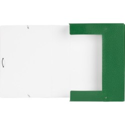 Carpeta proyectos liderpapel folio lomo 90mm carton gofrado verde