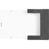 Carpeta proyectos liderpapel folio lomo 70mm carton gofrado gris