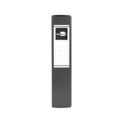 Carpeta proyectos liderpapel folio lomo 70mm carton gofrado gris