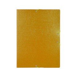 Carpeta proyectos liderpapel folio lomo 50mm carton gofrado amarilla