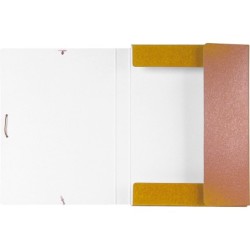 Carpeta proyectos liderpapel folio lomo 30mm carton gofrado amarilla