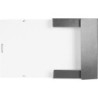 Carpeta proyectos liderpapel folio lomo 50mm carton gofrado gris