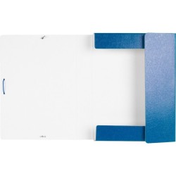 Carpeta proyectos liderpapel folio lomo 50mm carton gofrado azul