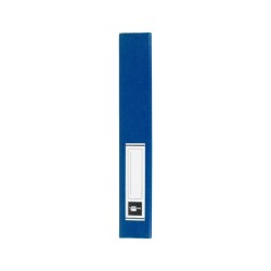 Carpeta proyectos liderpapel folio lomo 50mm carton gofrado azul