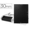 Carpeta proyectos liderpapel folio lomo 30mm carton gofrado negra