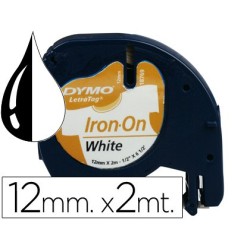 Cinta dymo letratag 12 mm para ropa