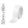 Cinta adhesiva q-connect polipropileno blanca 66 mt x 50 mm para embalaje