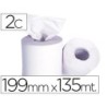 Papel secamanos 2 capas 199 mm x 135 mt mandril 70 mm diametro 197 mm