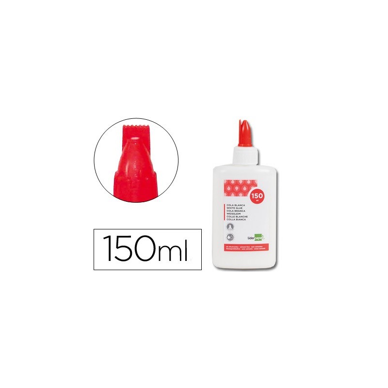 Pegamento cola blanca lavable liderpapel bote de 150 ml