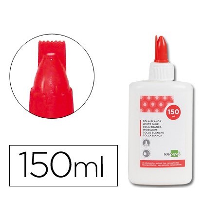 Pegamento cola blanca lavable liderpapel bote de 150 ml
