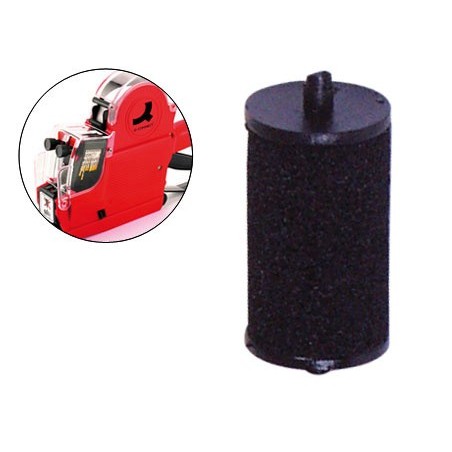 Rodillo entintador q-connect 18 mm tinta color negro para etiquetadora q-connect kf00711