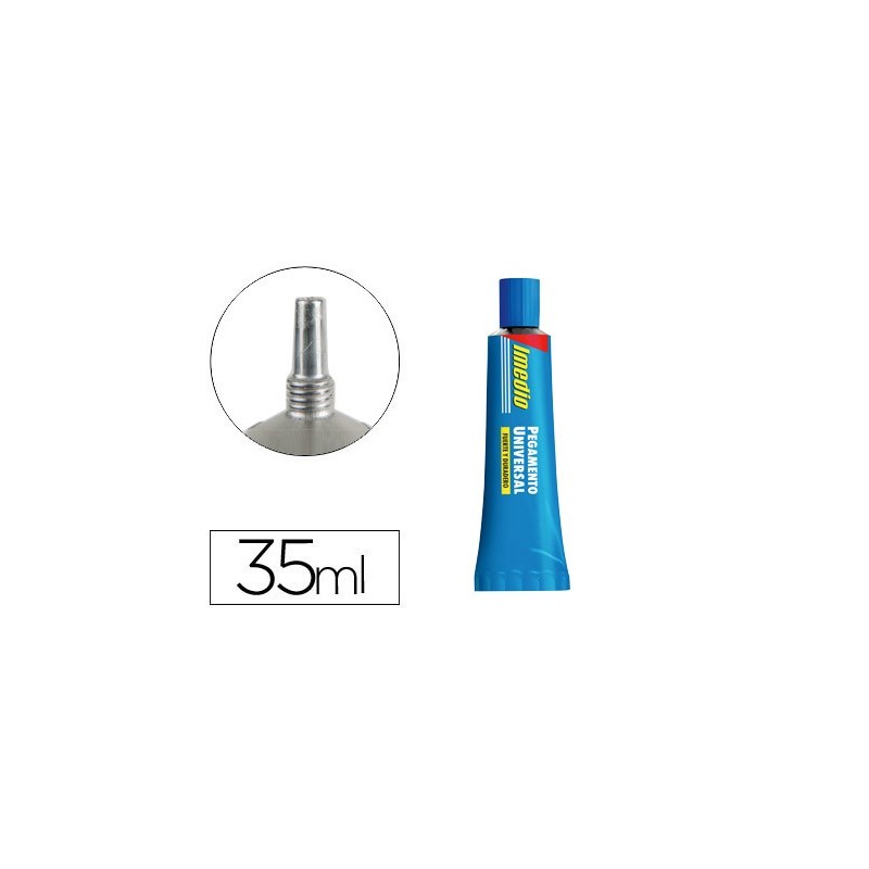 Pegamento imedio universal transparente banda azul 35 ml unidad Pegamento imedio universal transparente banda azul 35 ml unidad