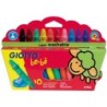 Lapices cera giotto super bebe caja de 10 colores surtidos  sacapuntas