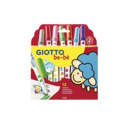 Rotulador giotto super bebe caja de 12 colores surtidos