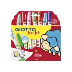 Rotulador giotto super bebe caja de 12 colores surtidos