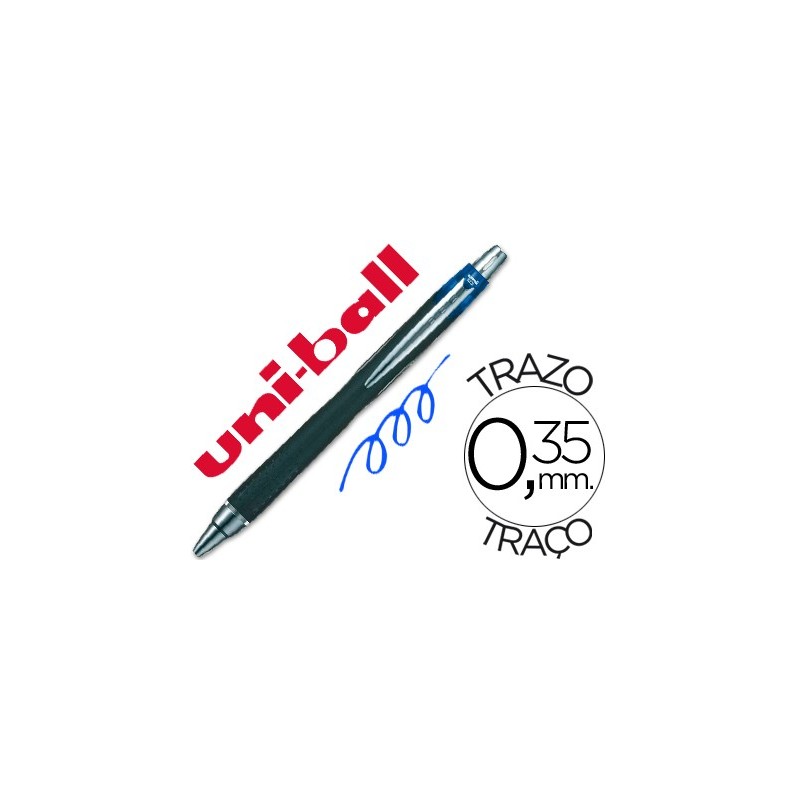 Boligrafo uni-ball jetstream sxn-210 retractil tinta hibrida color azul