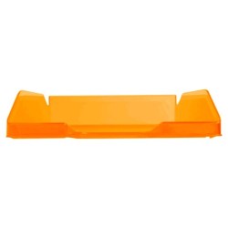 Bandeja sobremesa plastico q-connect naranja transparente 240x70x340 mm