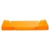 Bandeja sobremesa plastico q-connect naranja transparente 240x70x340 mm