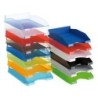 Bandeja sobremesa plastico q-connect naranja transparente 240x70x340 mm
