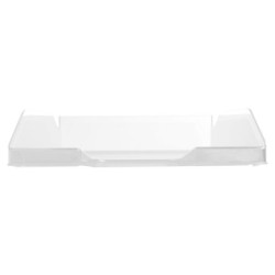 Bandeja sobremesa plastico q-connect transparente 240x70x340 mm