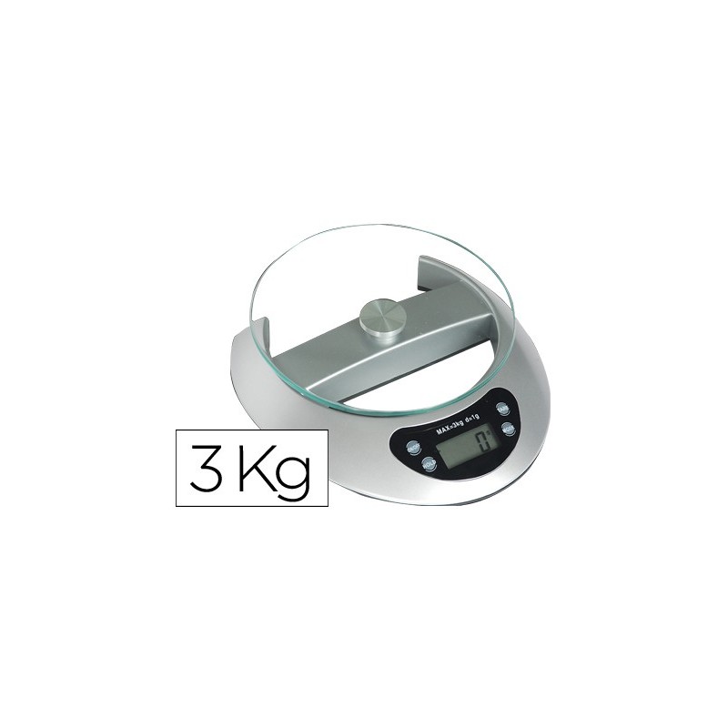 Pesacartas oficina q-connect electronico 3000 gr