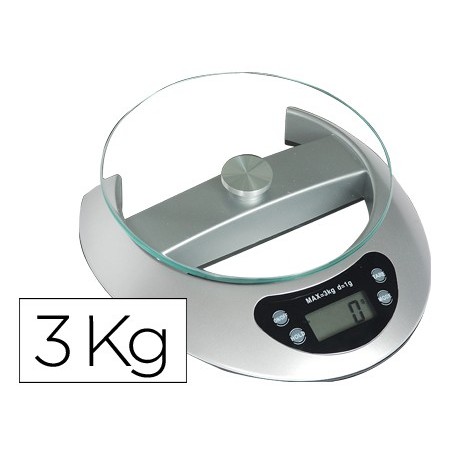 Pesacartas oficina q-connect electronico 3000 gr