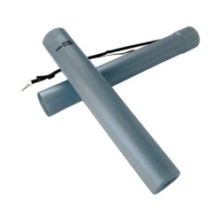 Portaplanos plastico liderpapel diametro 6 cm extensible hasta 80 gris