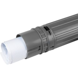 Portaplanos plastico liderpapel diametro 9 cm extensible hasta 125 cm gris