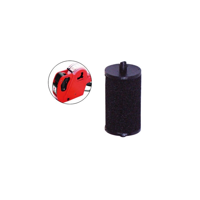 Rodillo entintador q-connect 20 mm tinta color negro para etiquetadora q-connect kf00712
