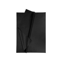 Papel seda liderpapel 52x76cm 18g/m2 bolsa de 5 hojas negro