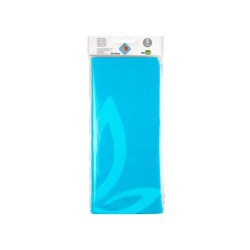 Papel seda liderpapel 52x76cm 18g/m2 bolsa de 5 hojas celeste