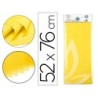 Papel seda liderpapel 52x76cm 18g/m2 bolsa de 5 hojas amarillo