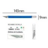 Bisturi q-connect metalico aleacion de aluminio con goma - 5 cuchillas de repuesto - blister 1 unidad