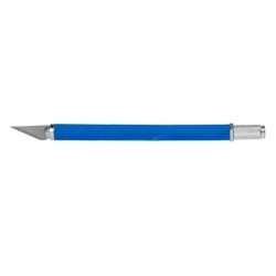 Bisturi q-connect metalico aleacion de aluminio con goma - 5 cuchillas de repuesto - blister 1 unidad