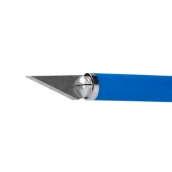 Bisturi q-connect metalico aleacion de aluminio con goma - 5 cuchillas de repuesto - blister 1 unidad