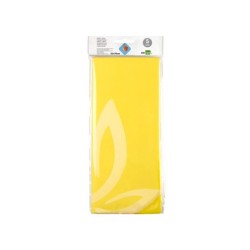 Papel seda liderpapel 52x76cm 18g/m2 bolsa de 5 hojas amarillo