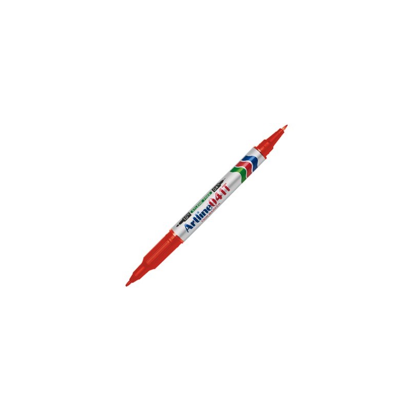 Rotulador artline marcador permanente ek-041t rojo doble punta 0.4 y 1.0 mm Rotulador artline marcador permanente ek-041t rojo doble punta 0.4 y 1.0 mm