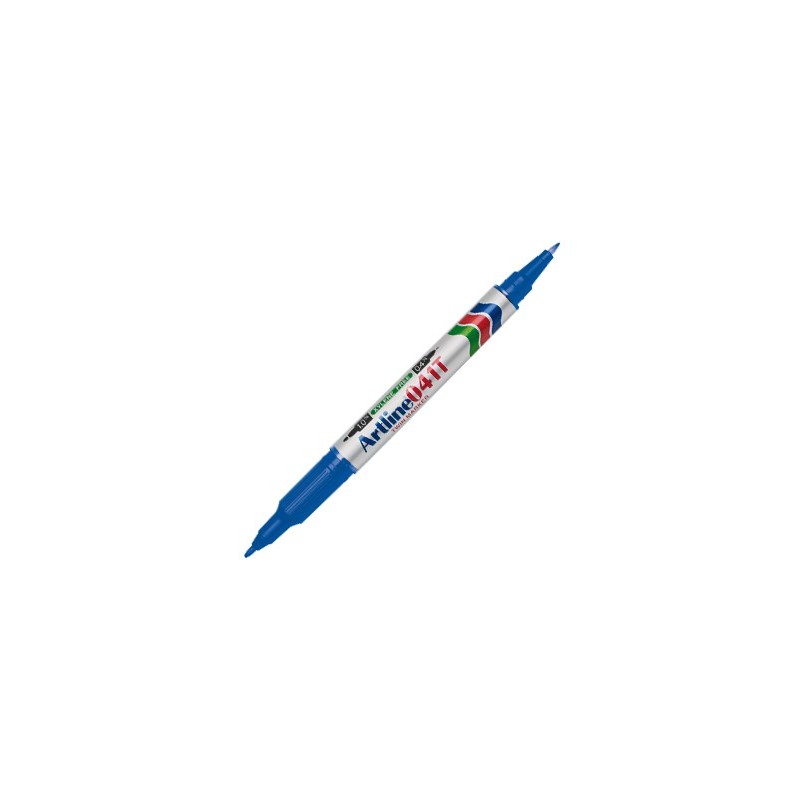 Rotulador artline marcador permanente ek-041t azul doble punta 0.4 y 1.0 mm Rotulador artline marcador permanente ek-041t azul doble punta 0.4 y 1.0 mm