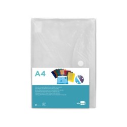 Carpeta liderpapel dossier a4 cierre de velcro transparente