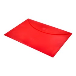 Carpeta liderpapel dossier a4 cierre de velcro roja