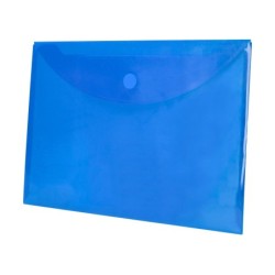 Carpeta liderpapel dossier a4 cierre de velcro azul