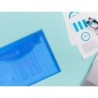 Carpeta liderpapel dossier a4 cierre de velcro azul