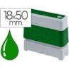 Sello automatico brother 18 mm x 50 mm verde