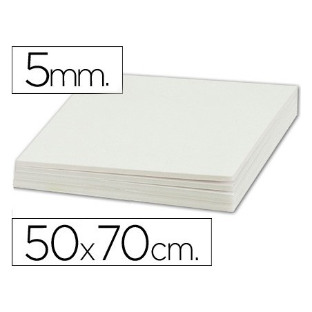 Carton pluma liderpapel blanco doble cara 50x70cm espesor 5mm