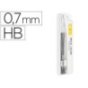 Minas liderpapel grafito 0,7 mm hb tubo de 12 minas longitud 60 mm
