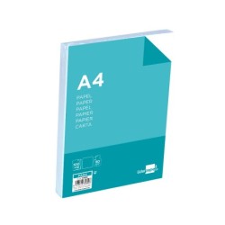 Papel liderpapel a4 8og/m2 liso paquete de 100 hojas  10 hojas gratis