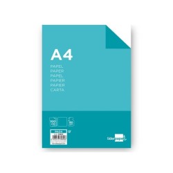 Papel liderpapel a4 8og/m2 liso paquete de 100 hojas  10 hojas gratis