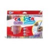 Rotulador carioca birello bipunta caja de 24 colores surtidos